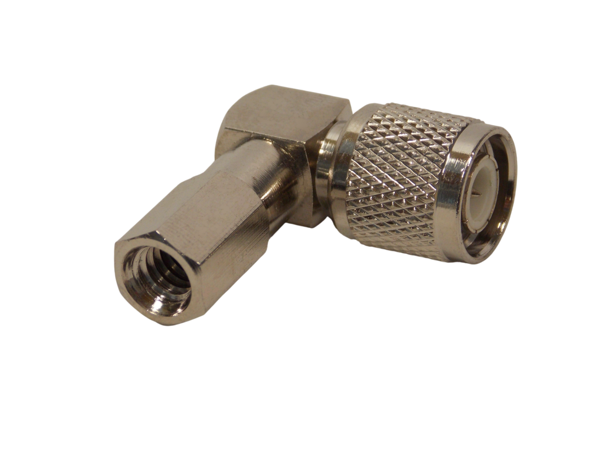 Г - образный штекер TNC под накрутку на кабель  RG - 58