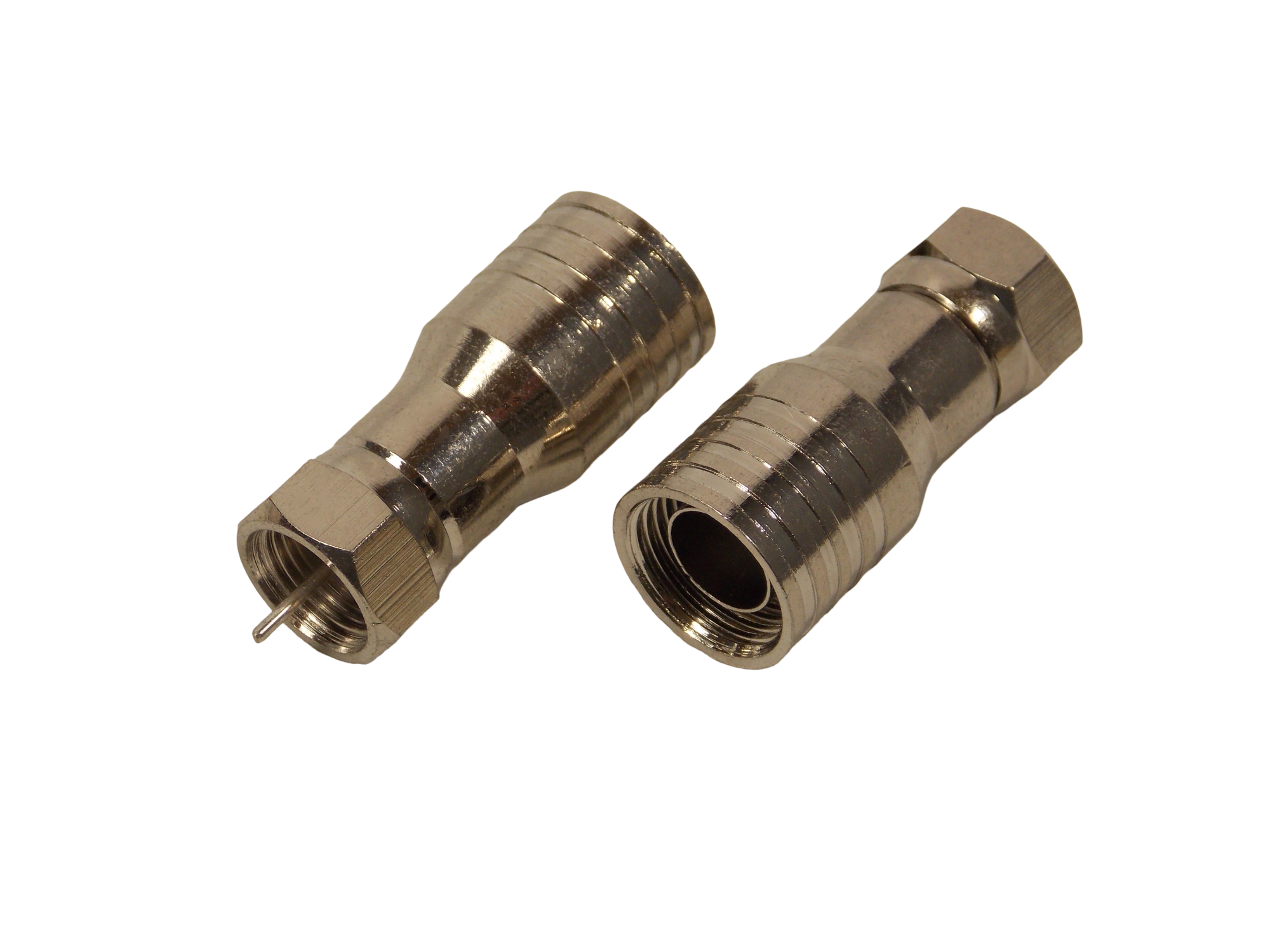 Коннектор F на кабель RG-11 под обжим / влагозащищенный