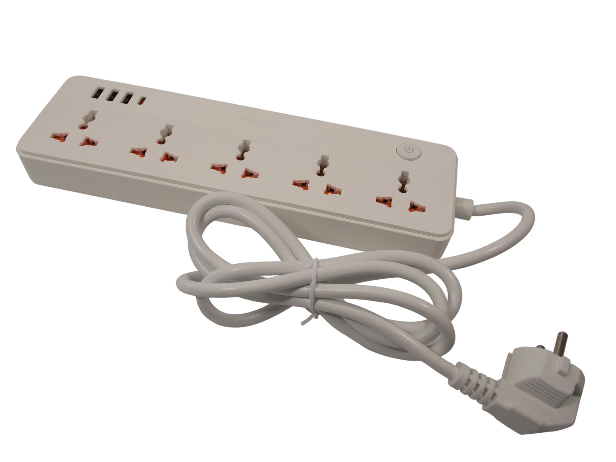 Сетевой удлинитель REMAX RP - U160 / 1.5 метра / 5 розеток / 3 порта USB   / 1 порт Type - C  