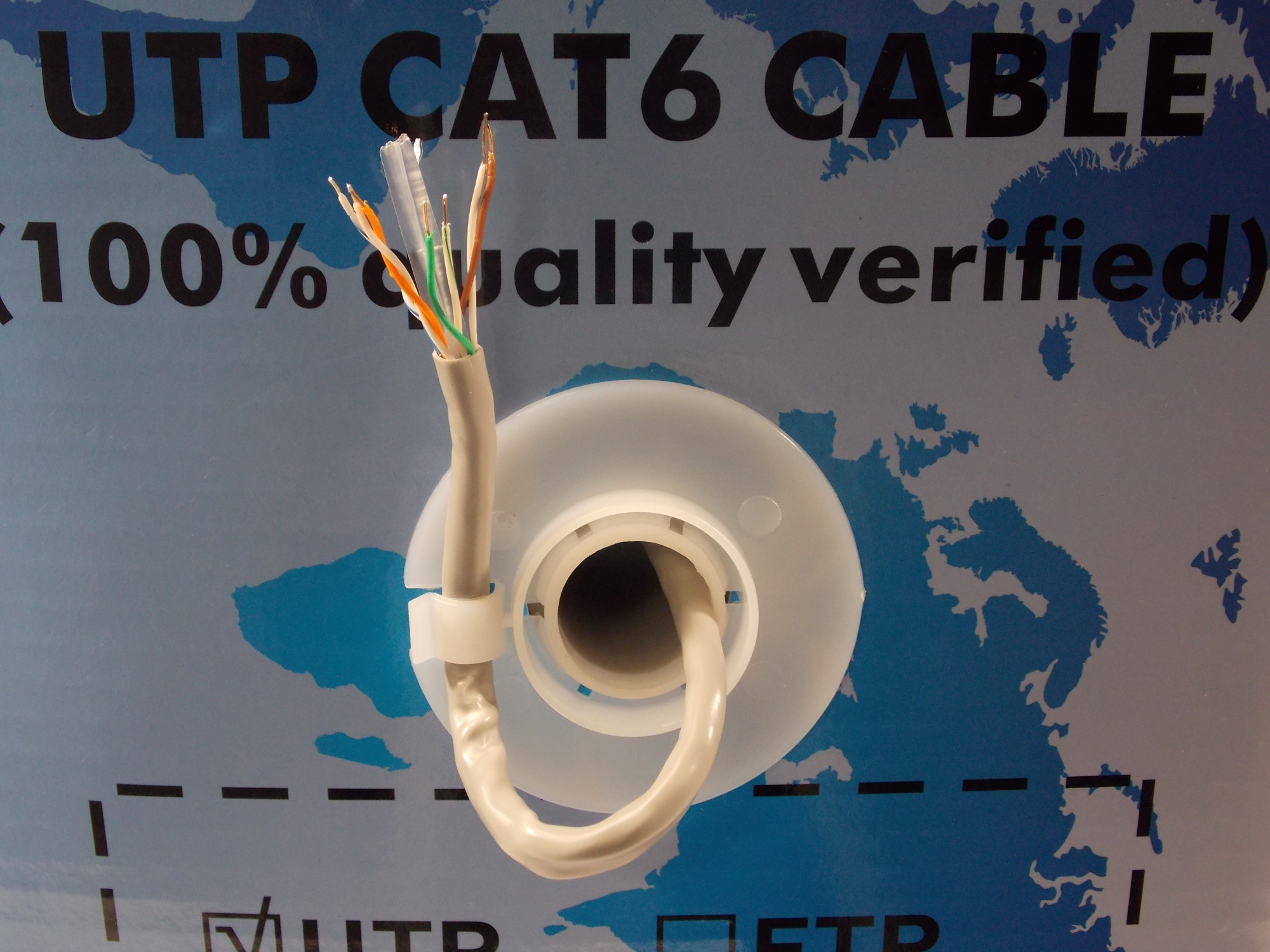 Сетевой интернет - кабель UTP 8 x 1/ 0.511 ССА / САТ 6 / серый / 300 метров